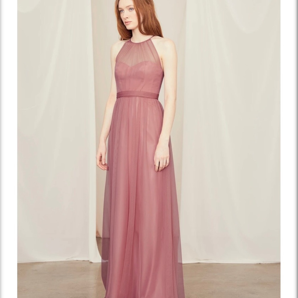 Amsale Aliki dress in Navy size 8 - Like new!